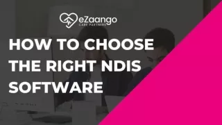 How To Choose The Right NDIS Software