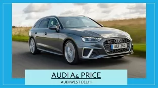 Audi A4 Price