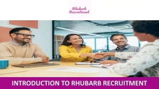 Introduction to Rhubarb Recruitment