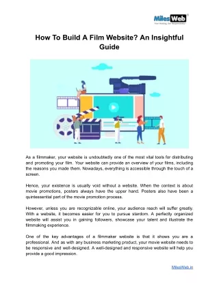 How To Build A Film Website_ An Insightful Guide