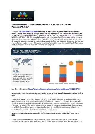 Air Separation Plant Market Poised to Reach $6.8 Billion by 2028