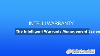 Warranty Management System for OEMs - Intelli Warranty