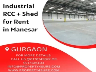 Industrial RCC   Shed for Rent in IMT Manesar
