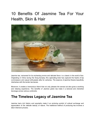 10 Benefits of Jasmine Tea For Your Health, Skin & Hair.docx