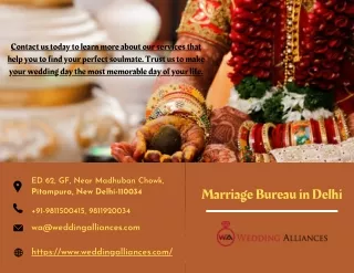 Trusted Marriage Bureau in Delhi