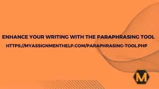 Paraphrasing Tool