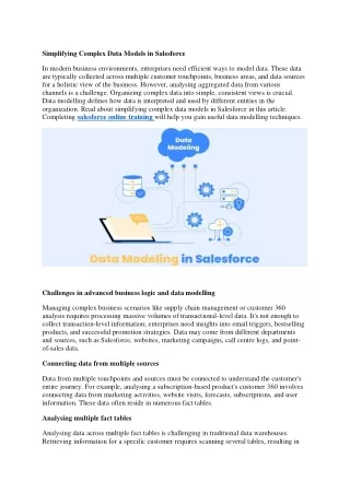 Simplifying Complex Data Models in Salesforce