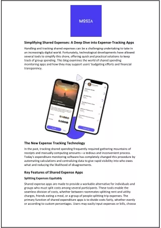 Simplifying Shared Expenses: A Deep Dive into Expense-Tracking Apps