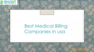 Best Medical Billing Companies in usa