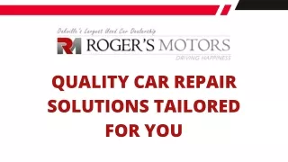 Quality Car Repair Solutions Tailored for You