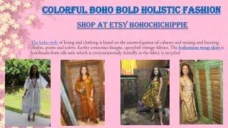 Colorful Boho Bold Holistic Fashion