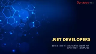 Beyond Code: The Versatility of Modern .NET Developers in a Digital Age