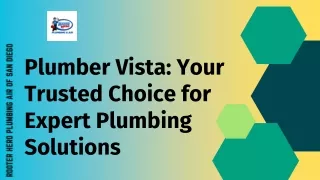Plumber Vista Your Trusted Choice for Expert Plumbing Solutions