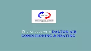 HVAC Maintenance - Dalton Air Conditioning & Heating