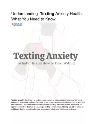 Understanding  Texting Anxiety Health_ What You Need to Know