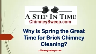 Why is Spring the Great Time for Brick Chimney Cleaning