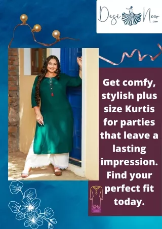 Get comfy, stylish plus size Kurtis for parties that leave a lasting impression. Find your perfect fit today.