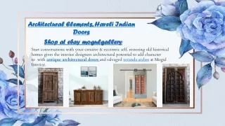 Architectural Elements, Haveli Indian Doors