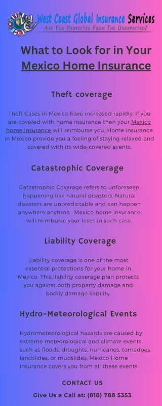 What to Look for in Your Mexico Home Insurance