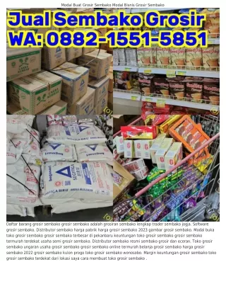 088ᒿ•I55I•585I (WA) Usaha Grosir Sembako Grosir Sembako Denpasar