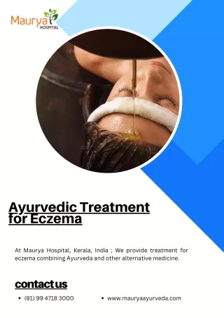 Ayurvedic Treatment for Eczema