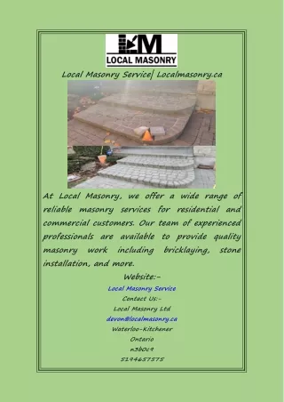 Local Masonry Service Localmasonry