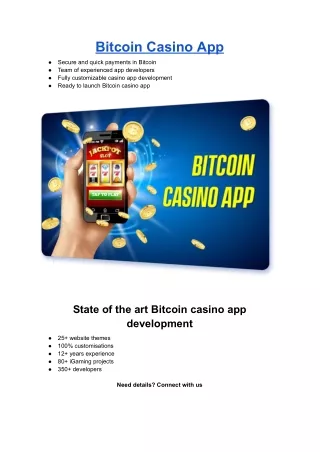 Bitcoin Casino App