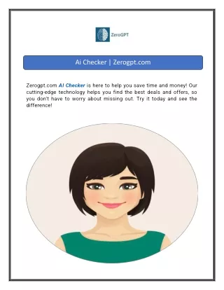 Ai Checker  Zerogpt.com