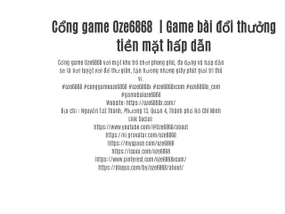 Cổng game Oze6868