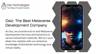 Osiz The Best Metaverse Development Company