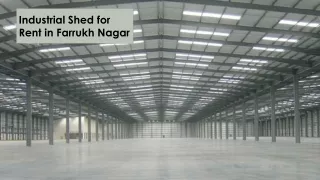 Industrial Shed for Rent in Farrukh Nagar