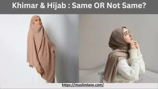 Khimar & Hijab : Same OR Not Same? - Muslim Lane