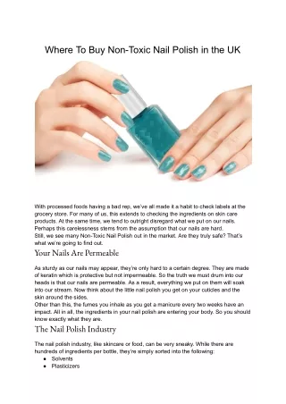 Where To Buy Non-Toxic Nail Polish in the UK.docx