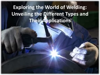 Analysis of the field of regular type welding machine