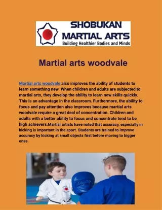 Martial arts woodvale