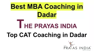 Best MBA Coaching in Dadar