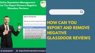 How Can You Report And Remove Negative Glassdoor Reviews
