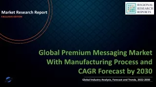 Premium Messaging Market With Manufacturing Process and CAGR Forecast by 2030