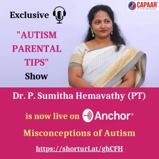 Podcast: Misconceptions of Autism | Best Autism Treatment in Bangalore | CAPAAR