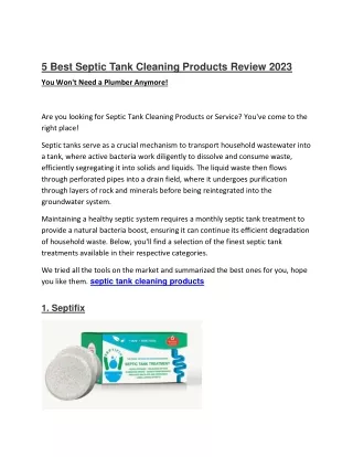 Best Septic Tank Cleaning Products Review 12 (1)