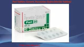 Pari Tablets (Generic Paroxetine Hydrochloride Tablets)