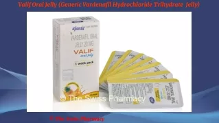 Valif Oral Jelly (Generic Vardenafil Hydrochloride  Trihydrate  Jelly)