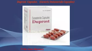 Duprost Capsules (Generic Dutasteride Capsules)