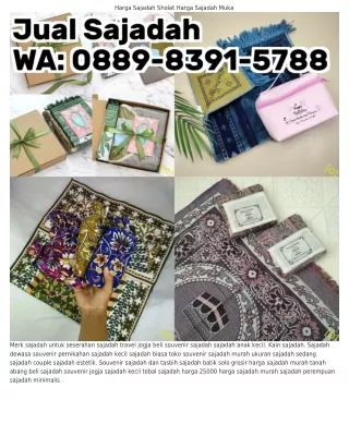 O88ᑫ·83ᑫI·5ᜪ88 (WA) Harga Sajadah Pintar Sajadah Menyala