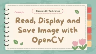 Read, Display and Save Image with OpenCV