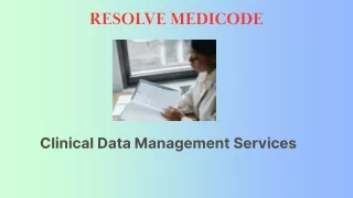 Clinical data management services