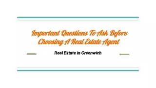 3 Important Questions To Ask Before Choosing A Real Estate Agent
