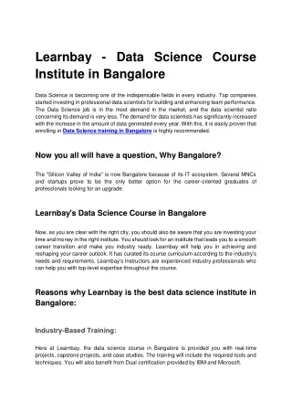 Learnbay - Data Science Course Institute in Bangalore (3)