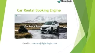 Car Rental Boking Engine