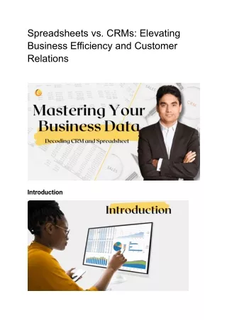 Spreadsheets vs. CRMs_ Elevating Business Efficiency and Customer Relations
